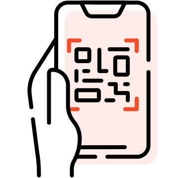 Cliente escaneando código QR en restaurante para dejar una reseña con RestoRank.