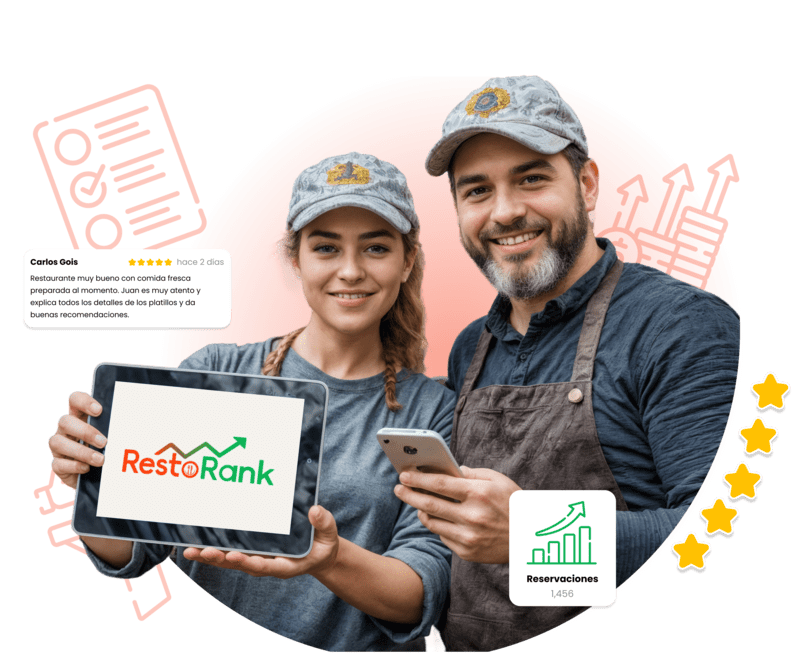 Restaurante ganando visibilidad en Google sin pagar publicidad con RestoRank.